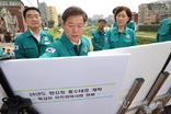 박승원 시장, 한화진 환경부 장관과 목감천 하천정비사업 점검 나서